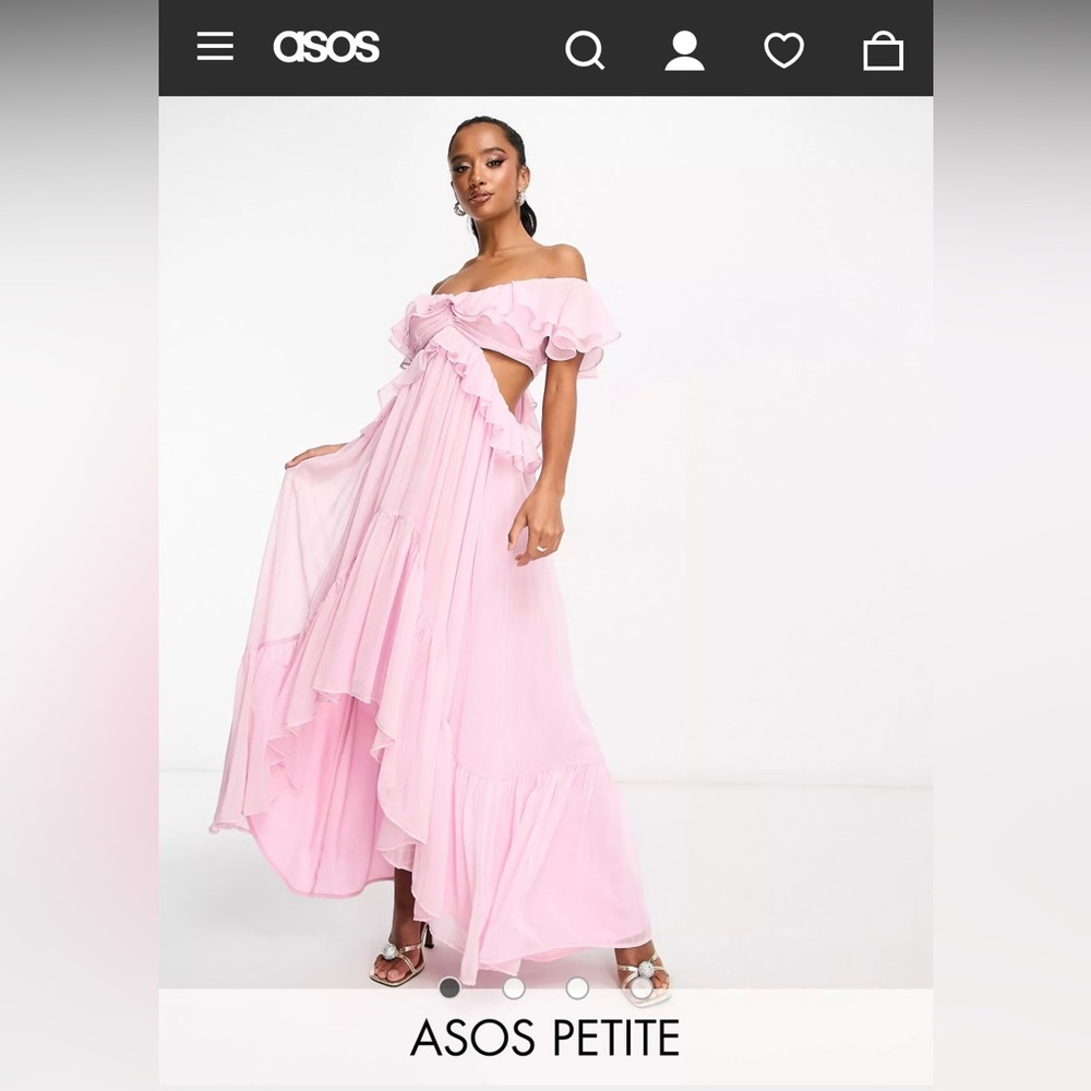 ASOS dress. Color: Baby pink. Size: US 8 petite. Never worn
